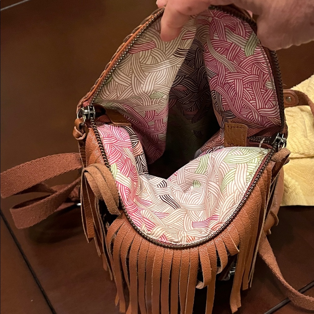 The Sak Tan Fringe Crossbody Bag - Picture 5 of 9
